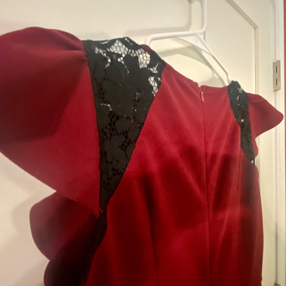 Knitee Vintage Ruffle Lace Bodycon - Picture 6 of 8